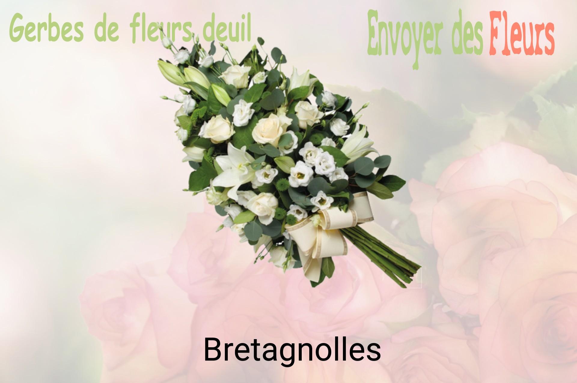 Gerbe de fleurs de deuil livrée à Bretagnolles